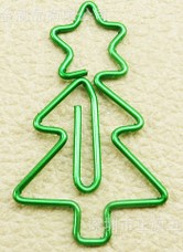 paperclips in kerstboom vorm